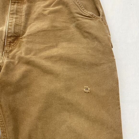 Carhartt Brown Carpenter Pants 40x32 Loose Original Fit Workwear B11 BRN - Picture 3 of 11